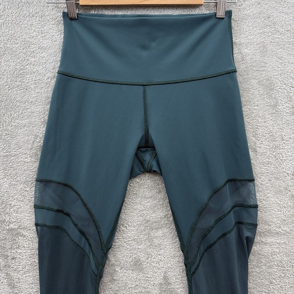 Lululemon Seek The Heat Tight 28" Green Womens 6 Full On‎ Luxtreme Mesh W5BCVS - Picture 2 of 9